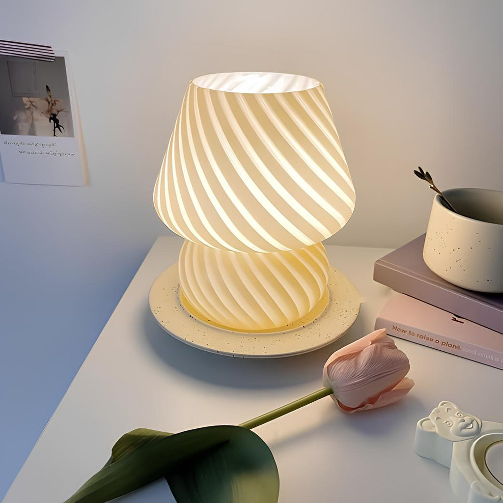 Vintage Glass Table Lamp