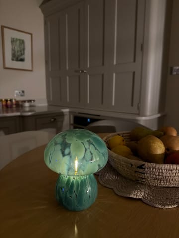 Forest Green Mushroom Table Lamp