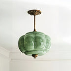 Eloise Pumpkin Glass Semi-Flush Light