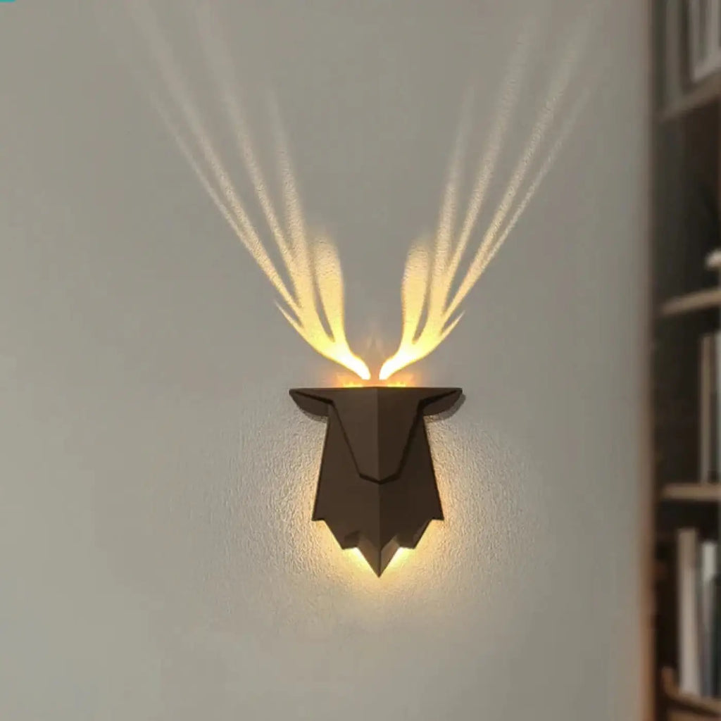 Deer Head LED Wall Light