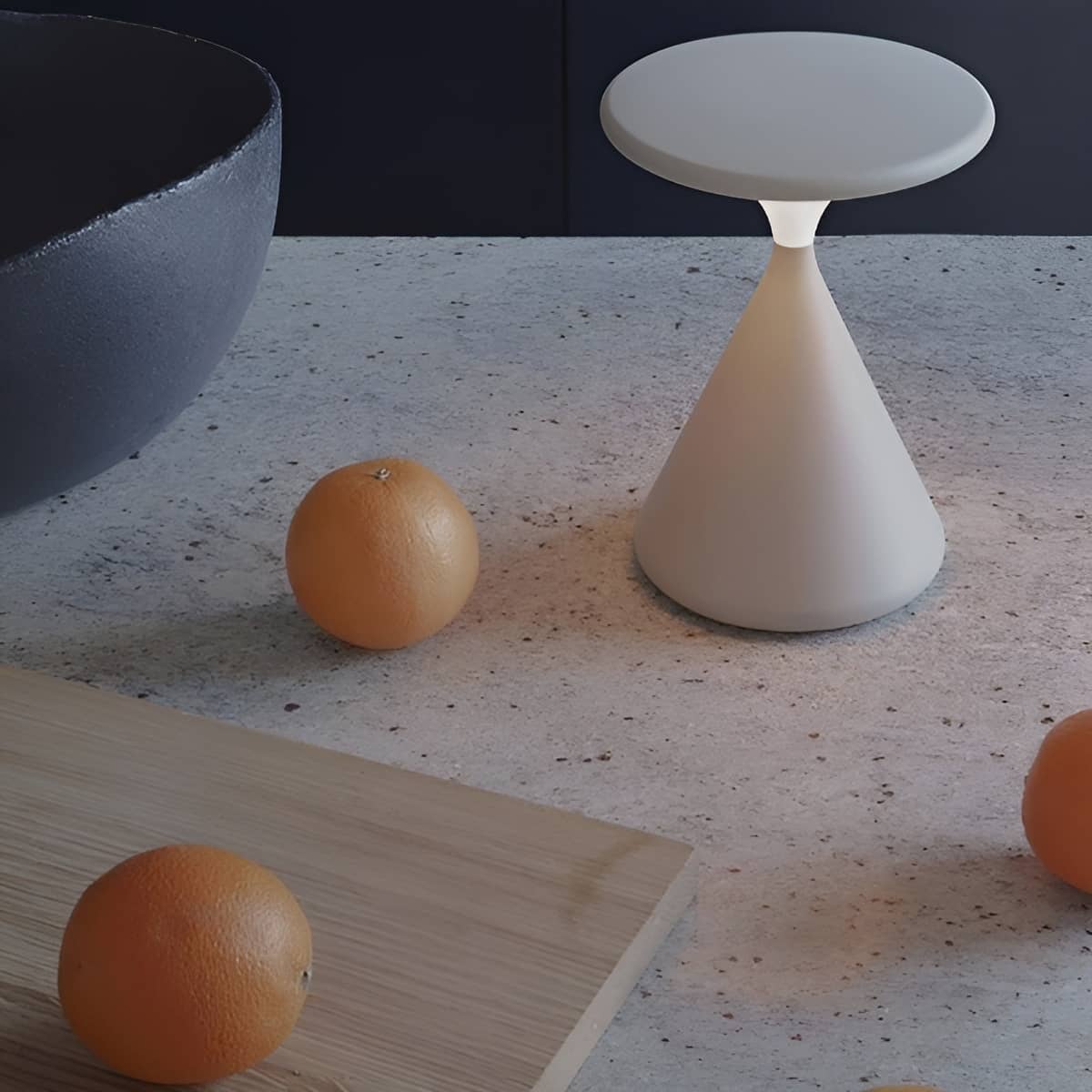 Modern Conical Small Touch Dimmable Table Lamp
