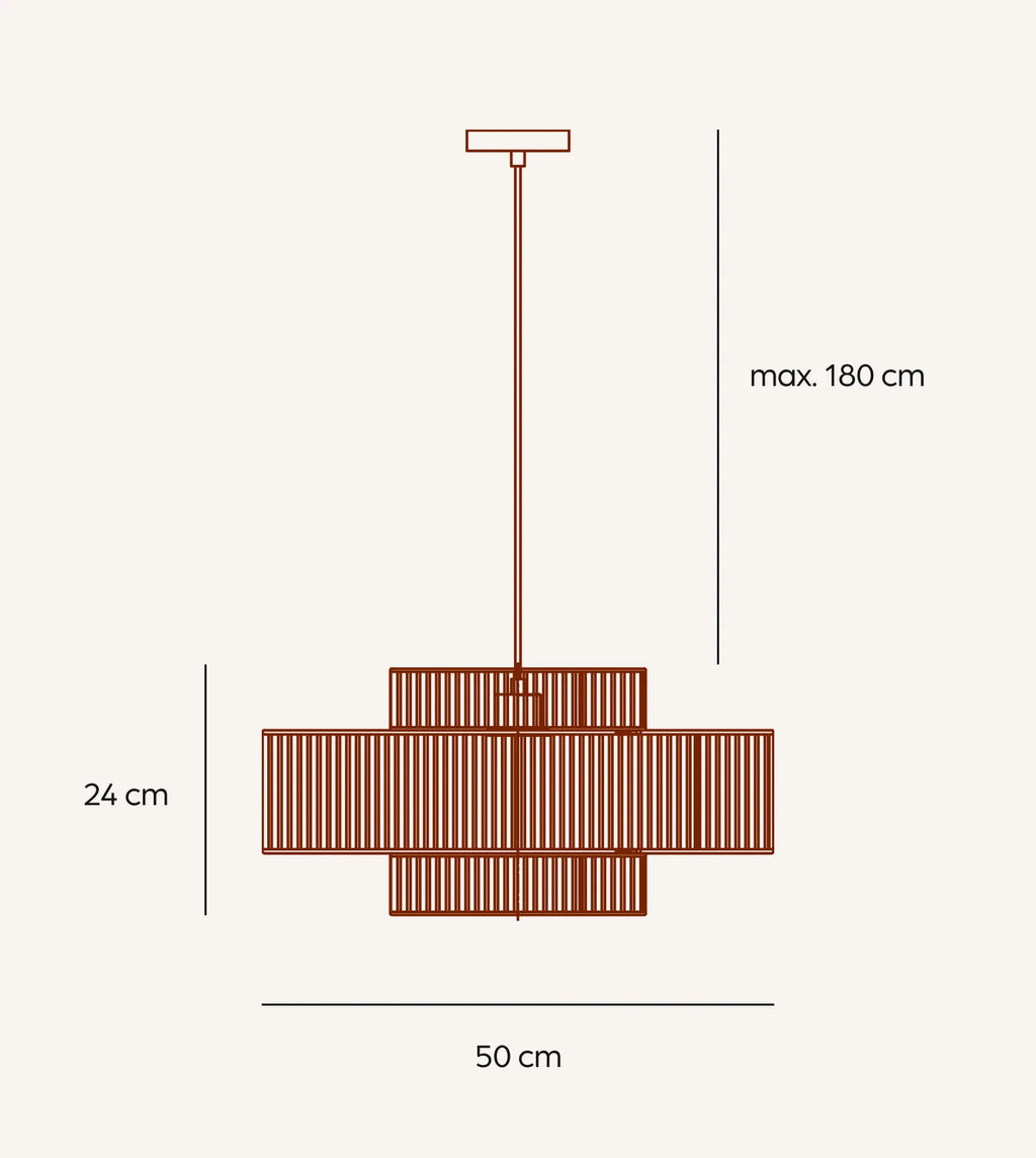 Kamea Adjustable Fabric Ceiling Light
