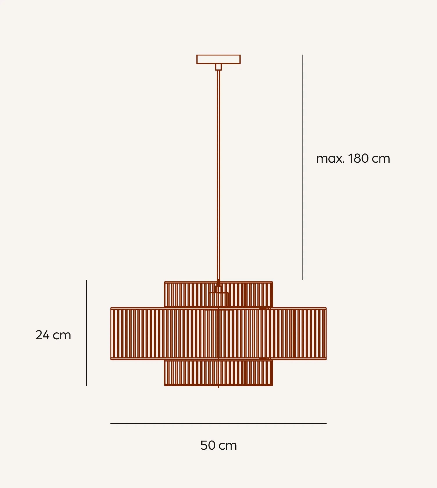 Kamea Adjustable Fabric Ceiling Light