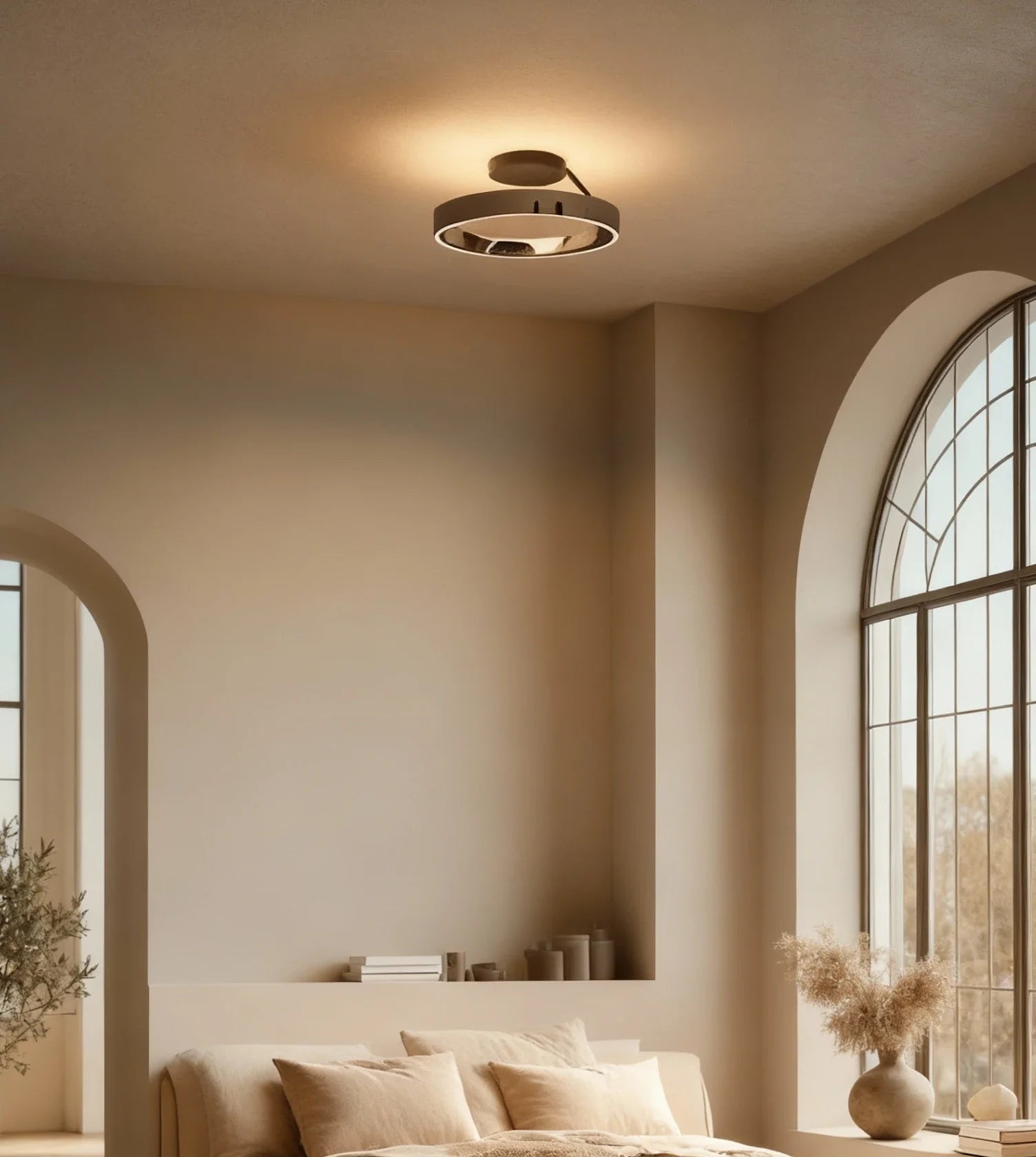 Solei Dimmable LED Ceiling Light – Elegant Aluminium Design with Adjustable Brightness