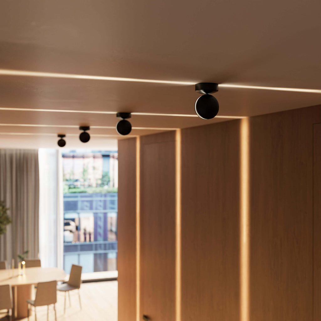 Spectra White LED Ceiling Light – Modern Aluminium Design with Elegant Illumination