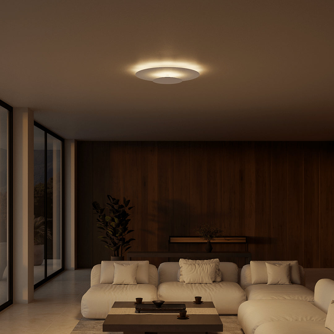 Tulio White LED Ceiling Light – Modern Design with Soft Indirect Illumination