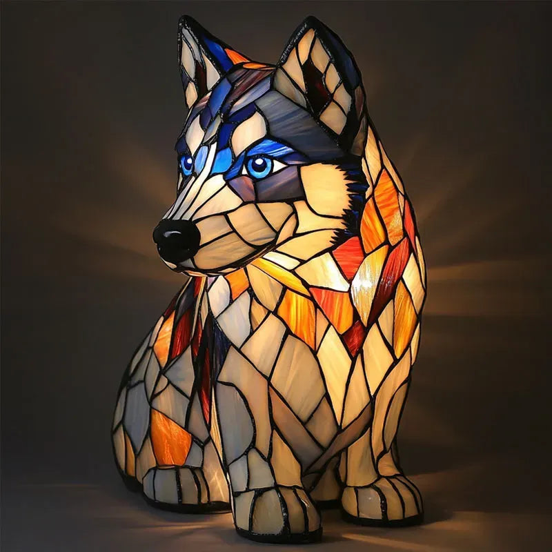 Handmade Dog Lamp