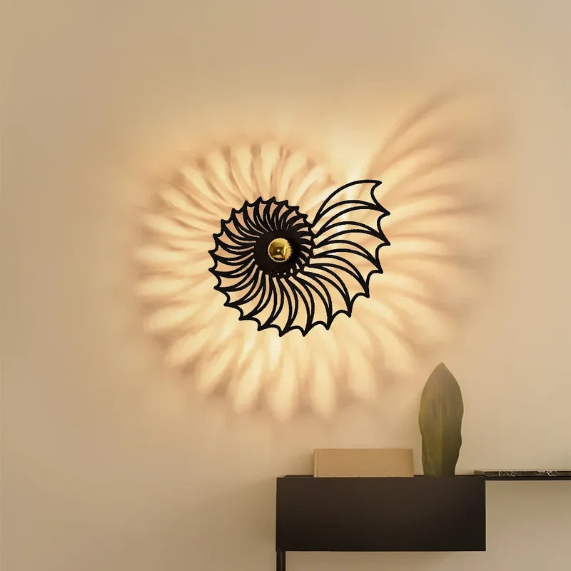 Nautilus Shell Wall Light