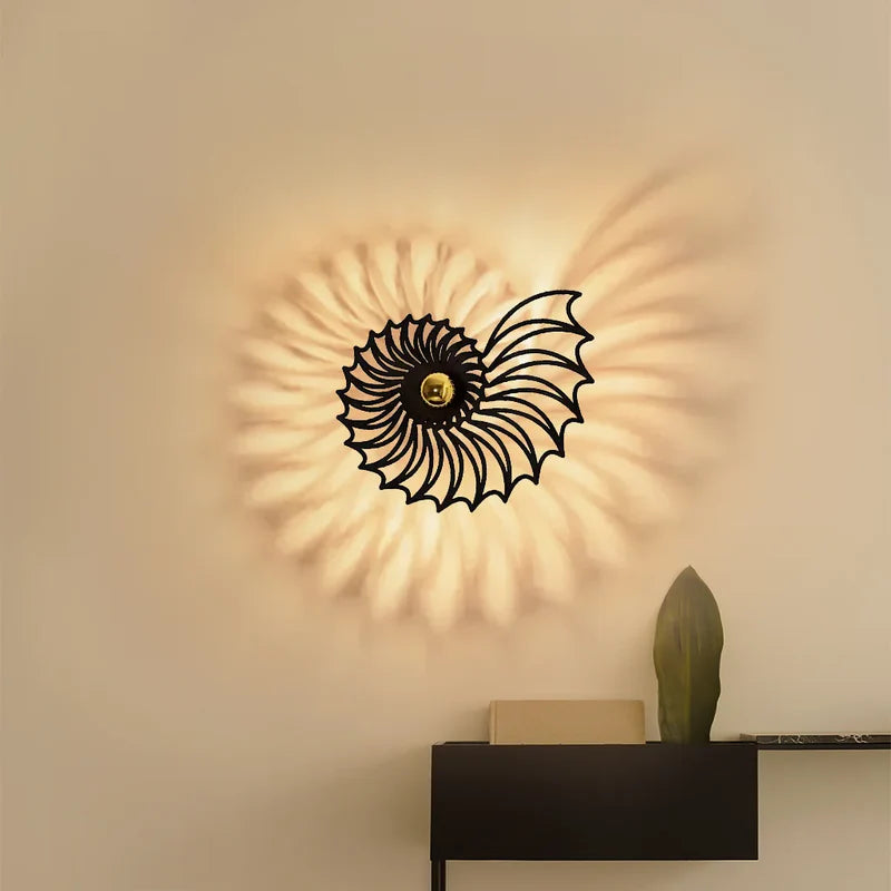 Nautilus Shell Wall Light