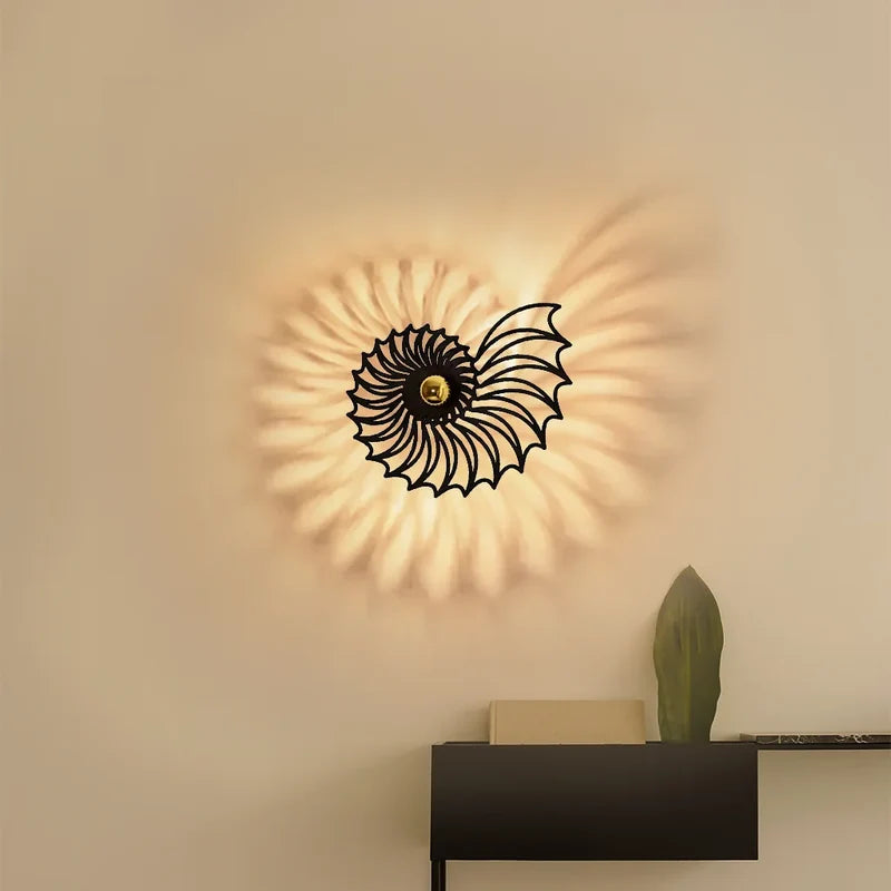 Nautilus Shell Wall Light