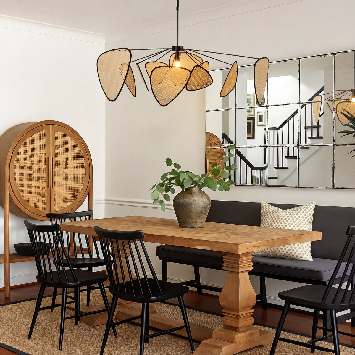 Bria Handwoven Rattan Pendant Light