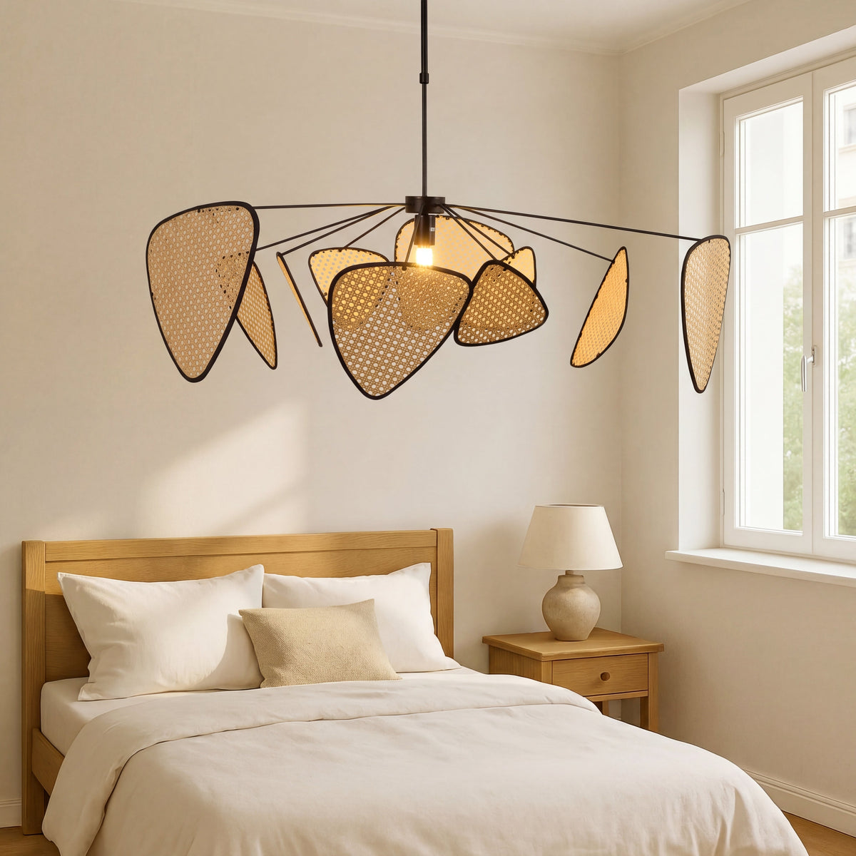 Bria Handwoven Rattan Pendant Light