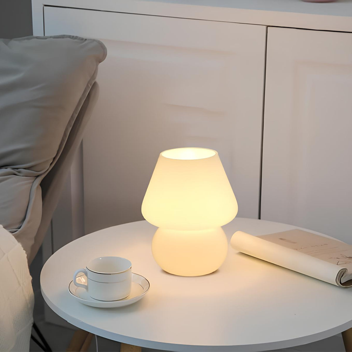 Vintage Glass Table Lamp