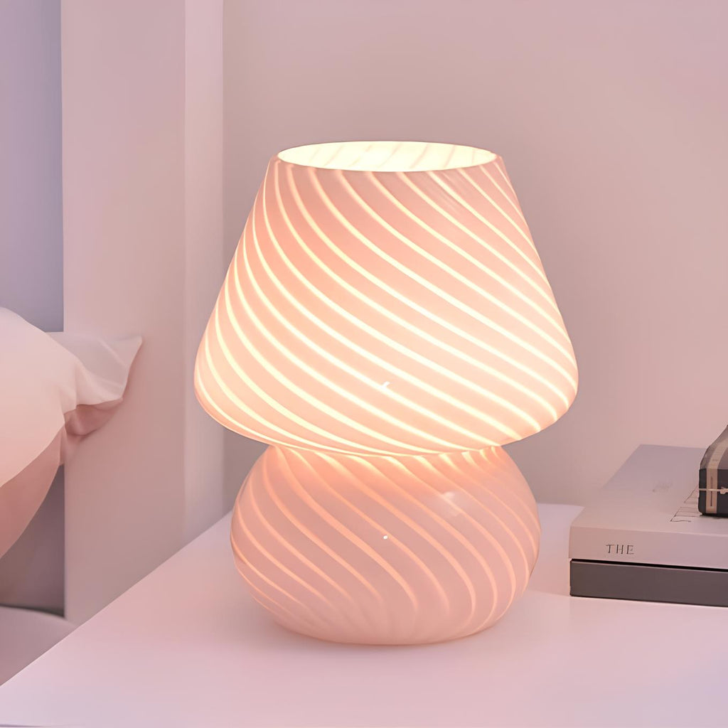 Vintage Glass Table Lamp
