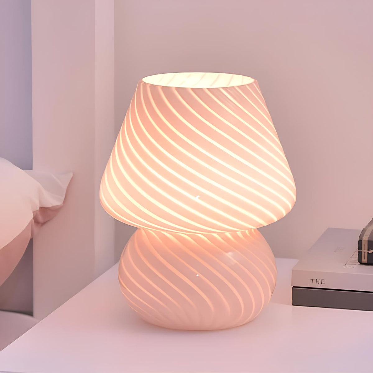 Vintage Glass Table Lamp
