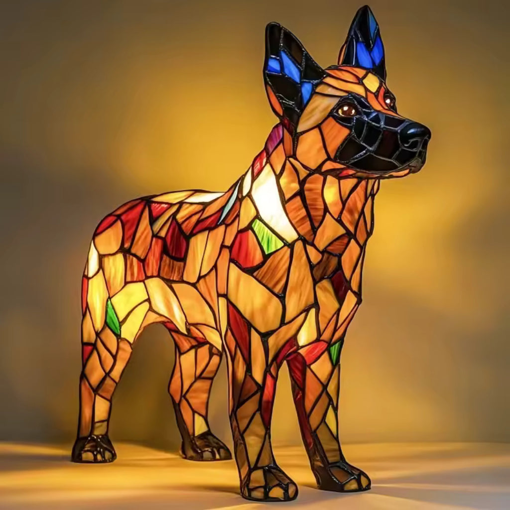 Handmade Dog Lamp