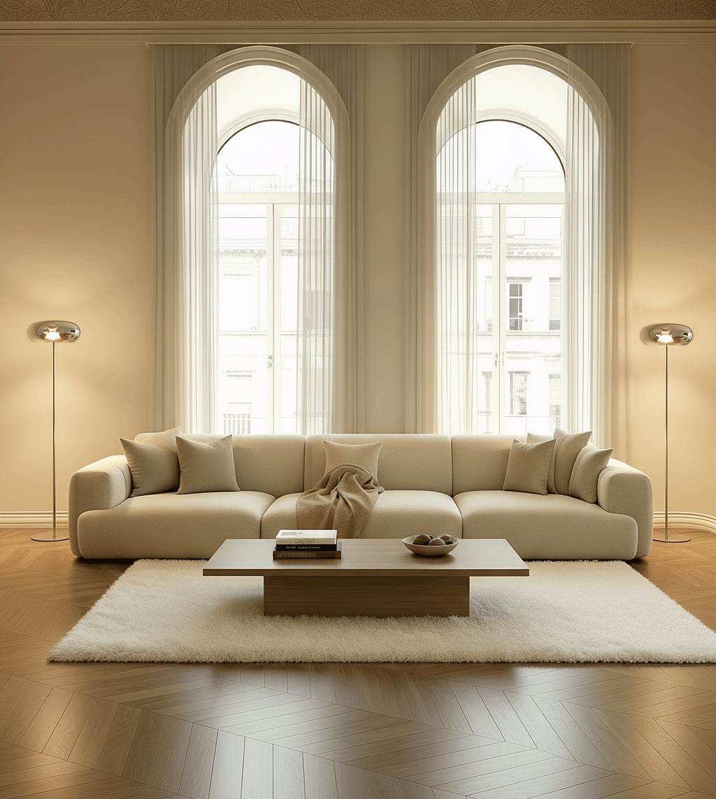 Lumira Dimmable LED Floor Lamp – Modern Metal Design with Adjustable Brightness