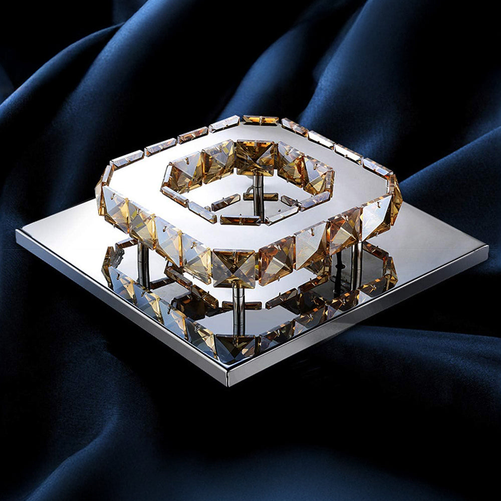 Crystal Flush Ceiling Light