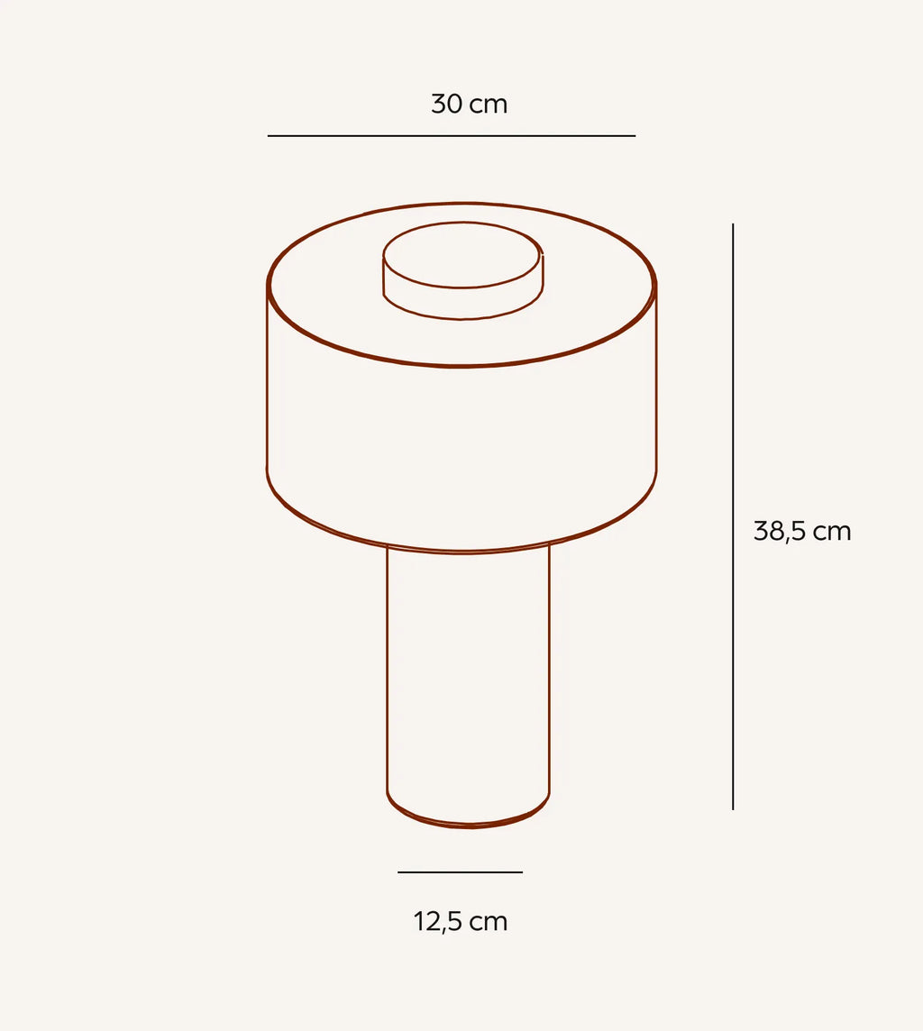 Kaya Handcrafted Linen LED Table Lamp