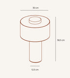 Kaya Handcrafted Linen LED Table Lamp