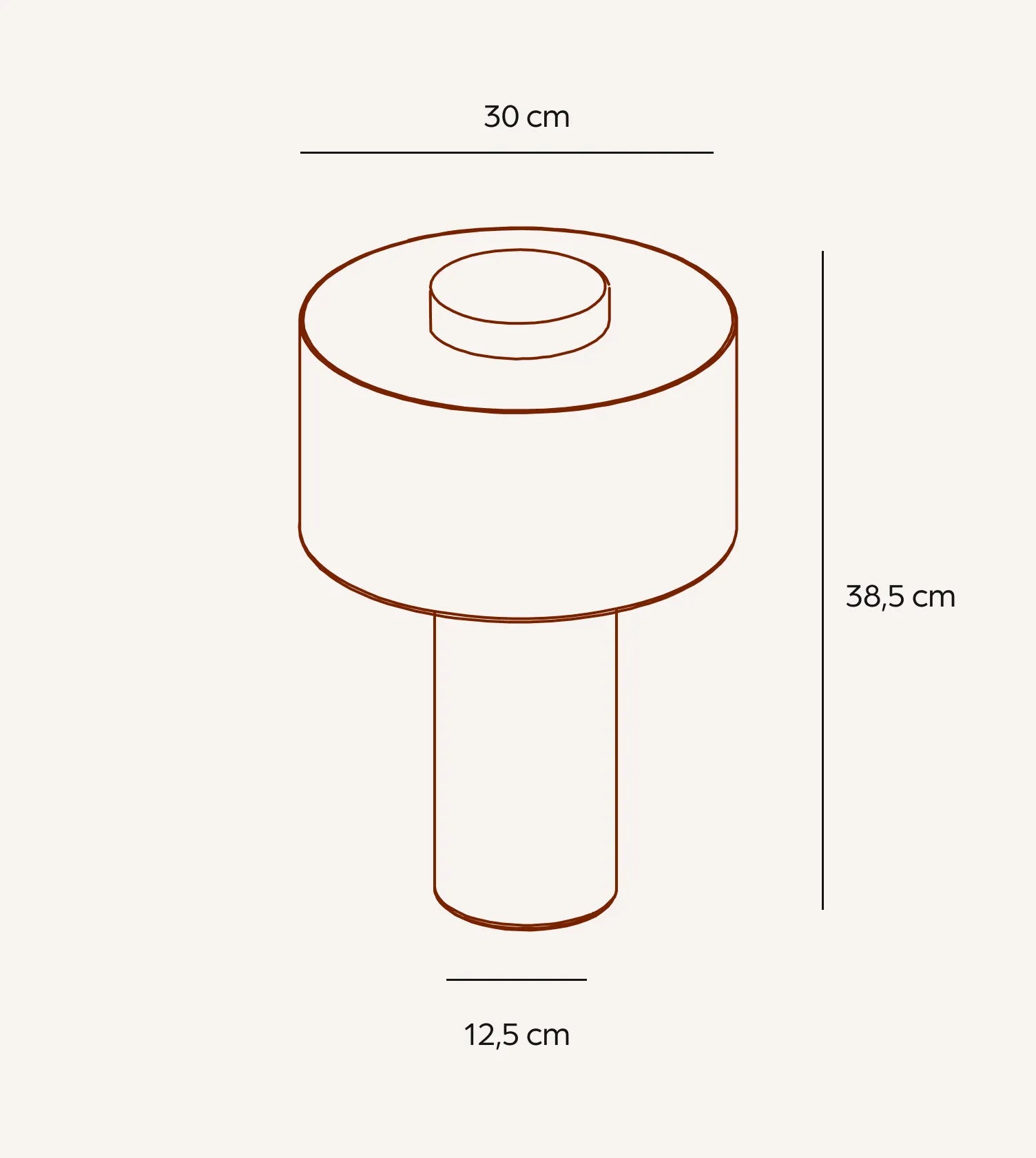 Kaya Handcrafted Linen LED Table Lamp