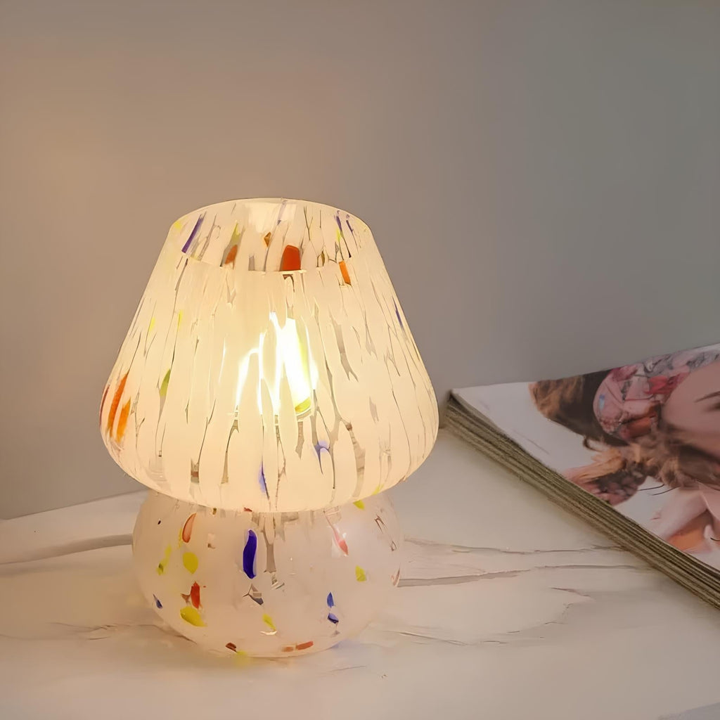 Vintage Glass Table Lamp