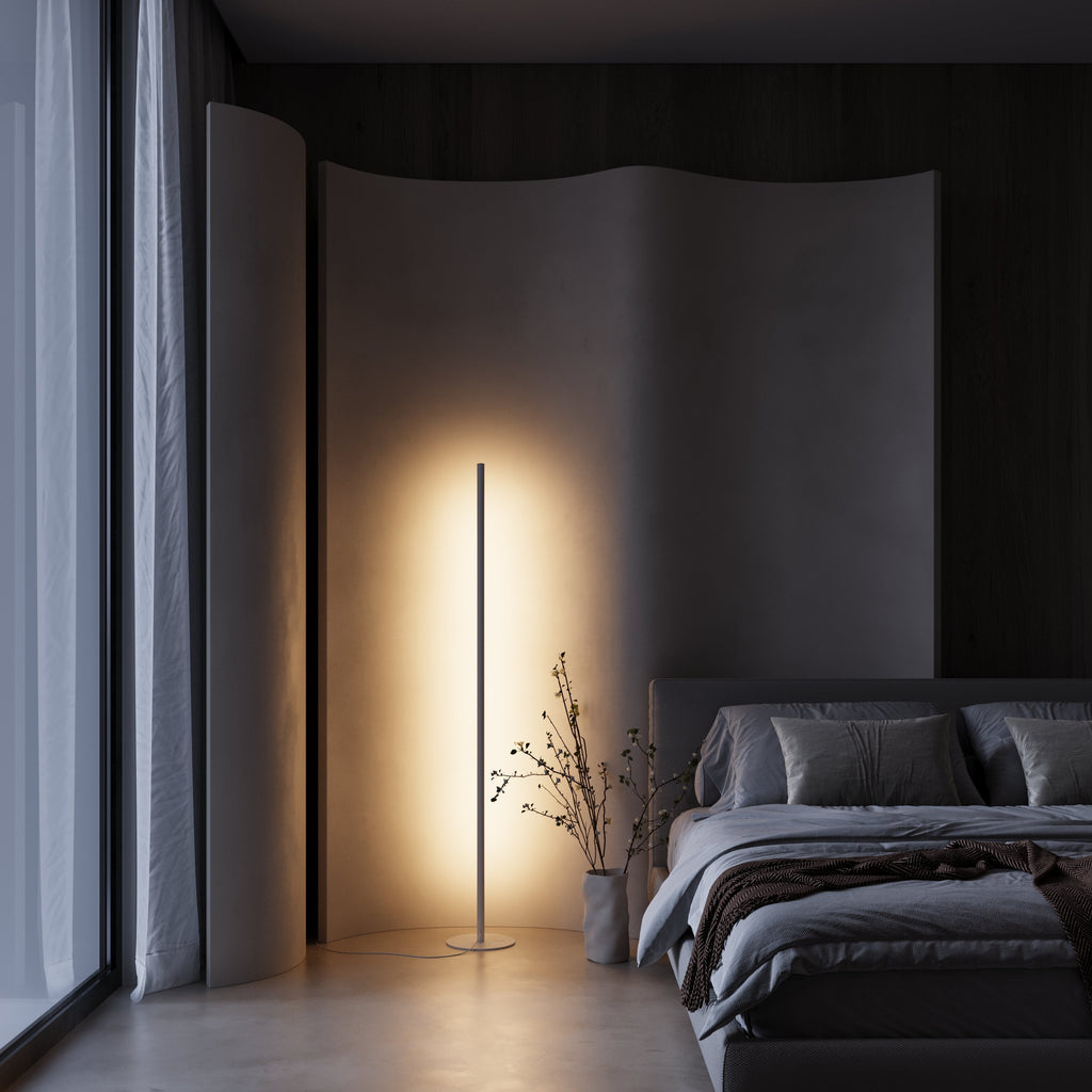 Selene Dimmable LED Floor Lamp – Elegant Aluminium Design with Adjustable Brightness