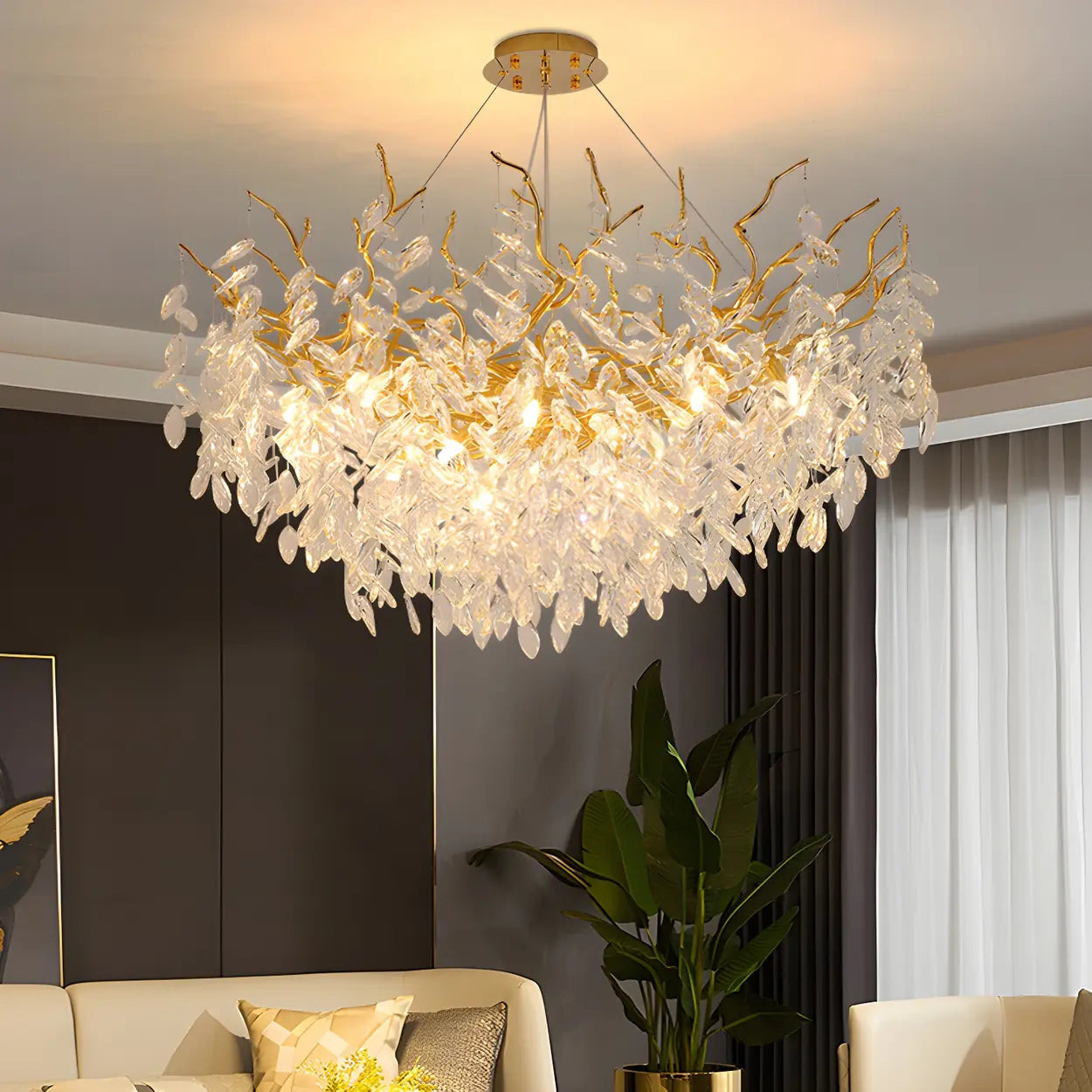 Crystal Branch Chandelier