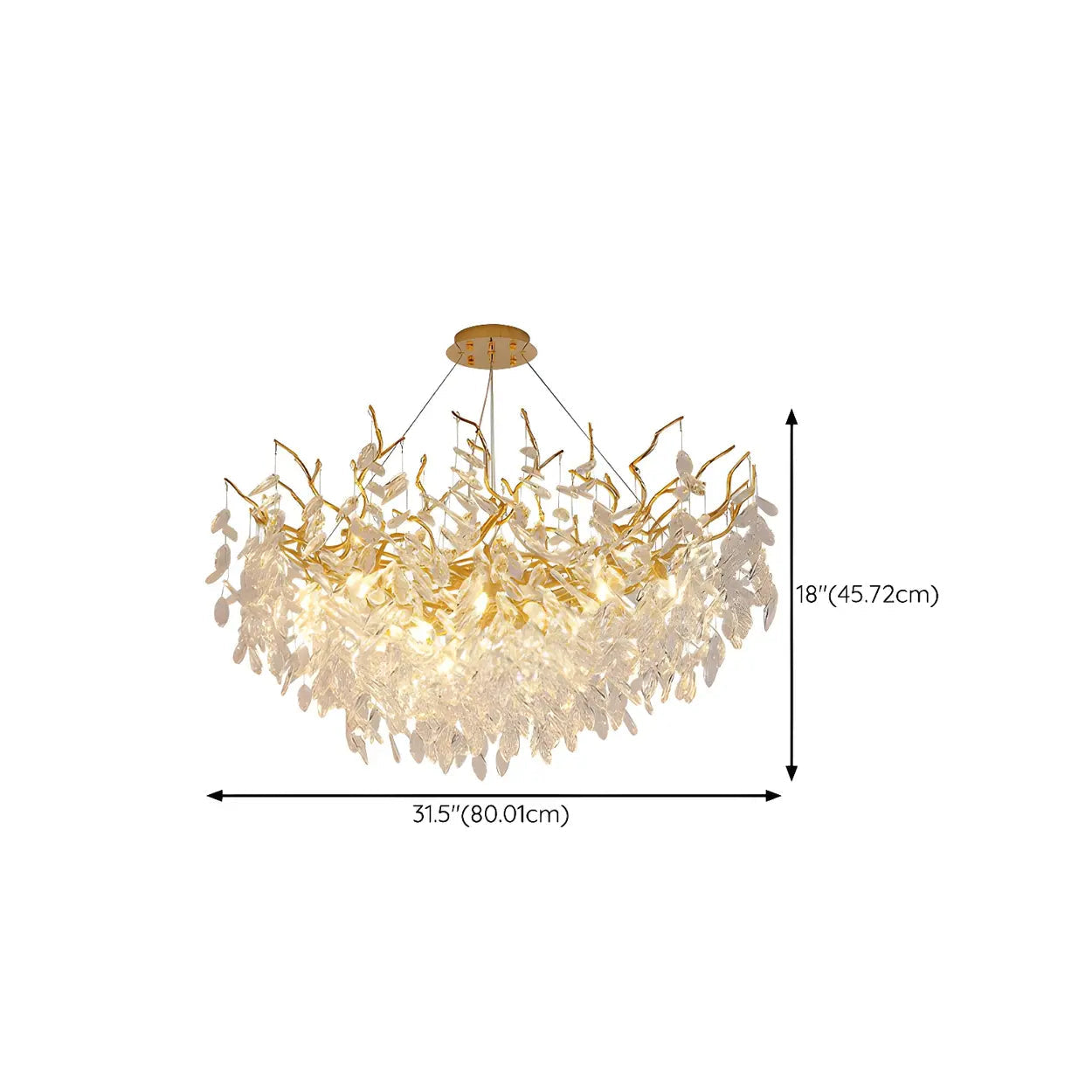 Crystal Branch Chandelier