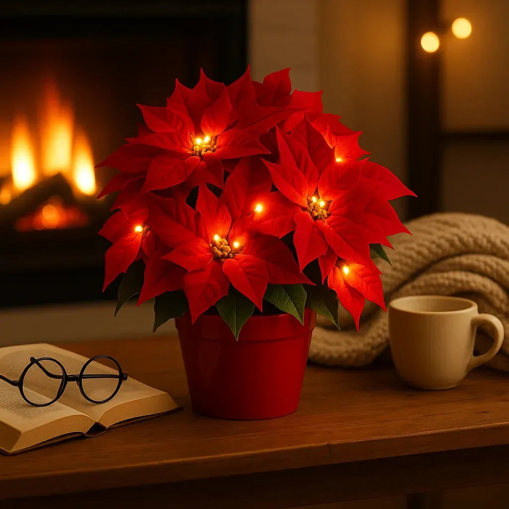 RubyBloom Glow LED Flower Lamp – Decorative Light