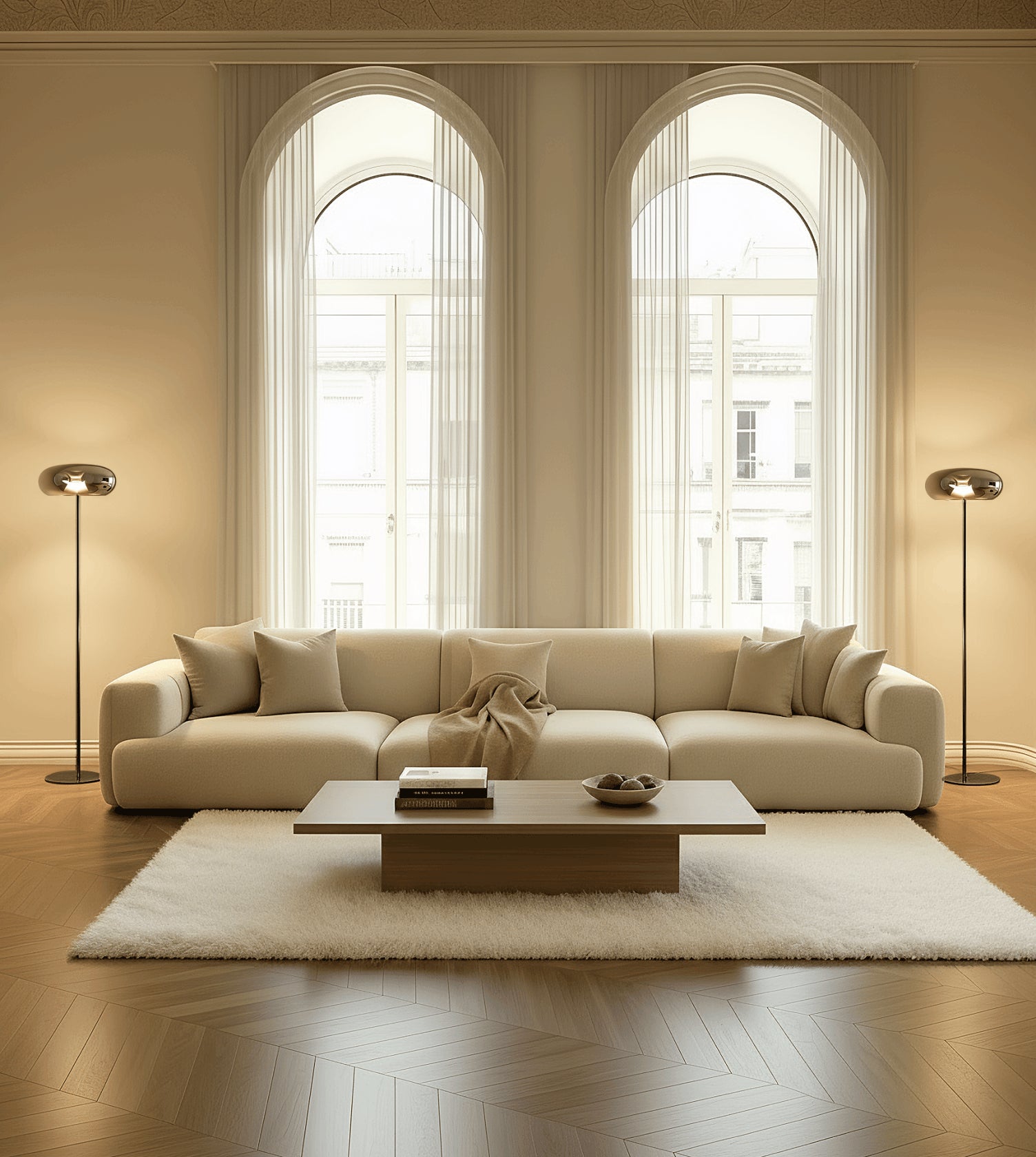 Lumira Dimmable LED Floor Lamp – Modern Metal Design with Adjustable Brightness