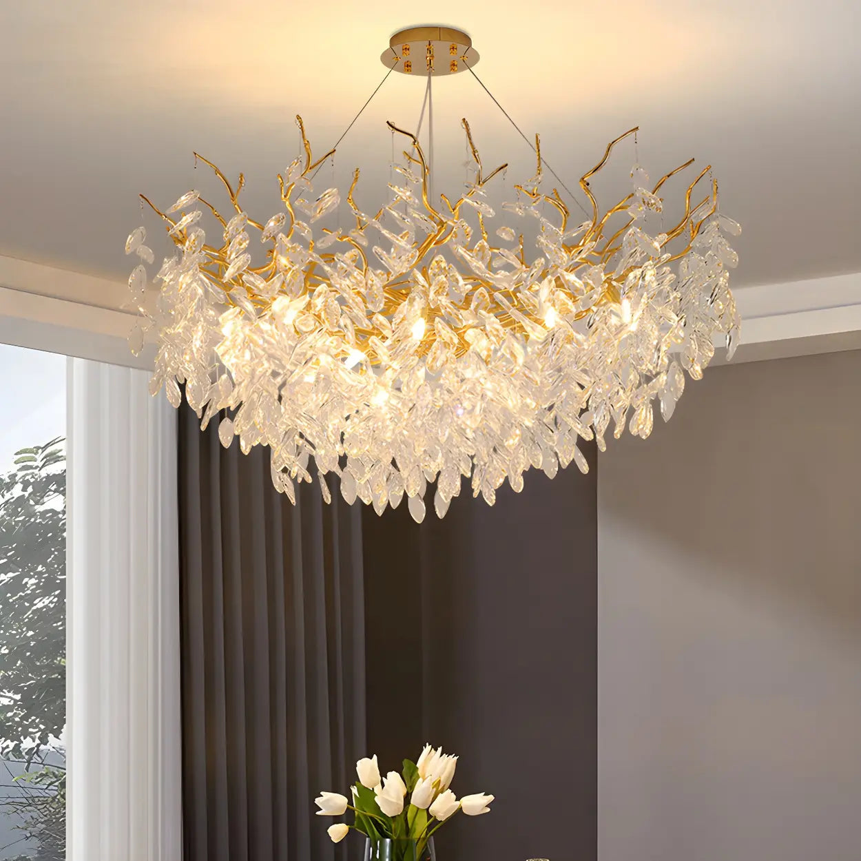 Crystal Branch Chandelier