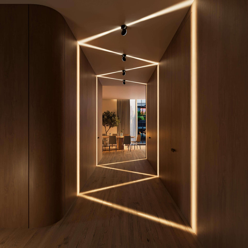 Spectra White LED Ceiling Light – Modern Aluminium Design with Elegant Illumination