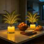 Palmenzauber LED Palm Leaf Lamp – Tropical Green Accent Light