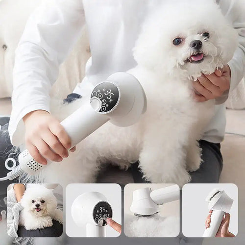 2-in-1 Pet Hair Dryer and Brush