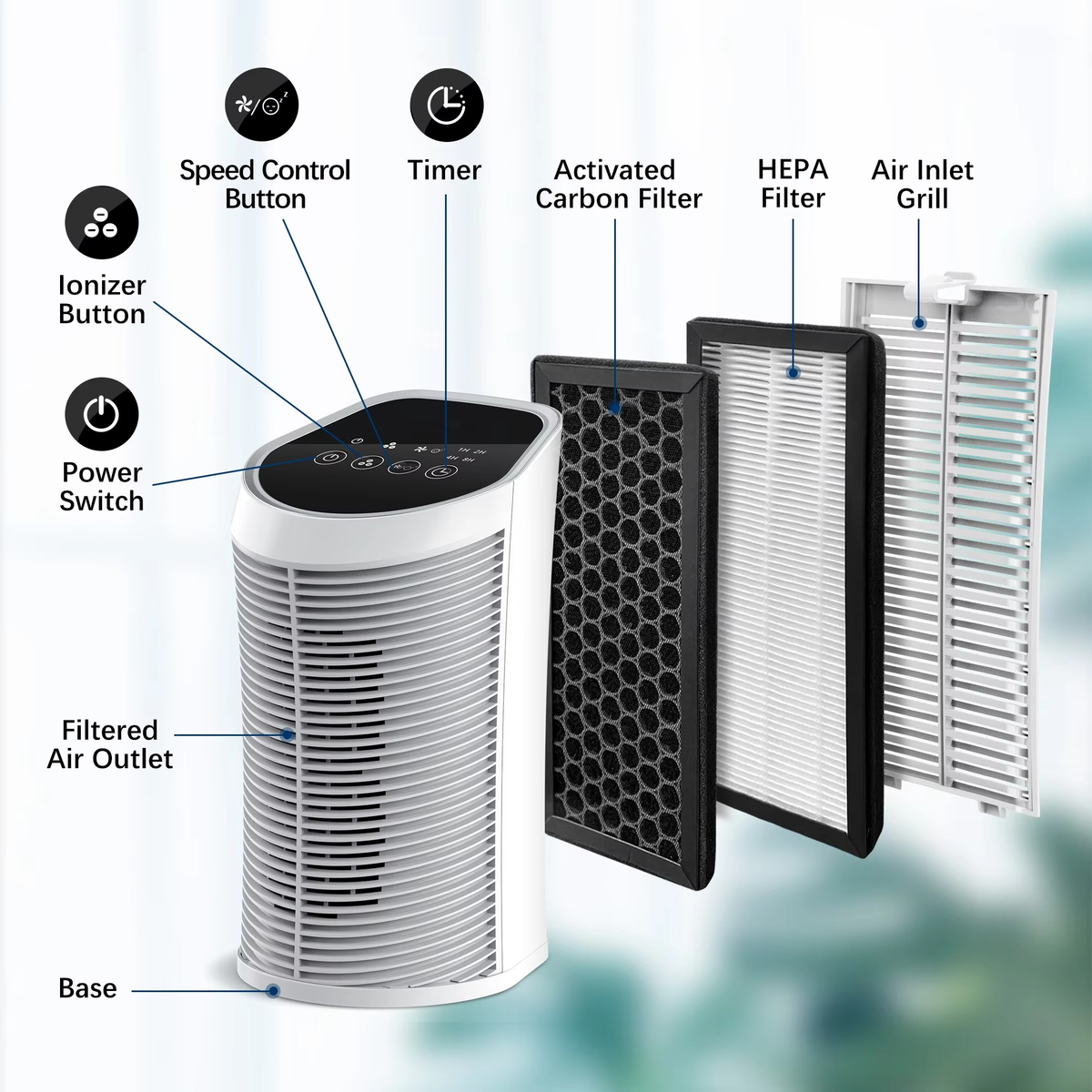 HEPA Air Purifier for Indoor Spaces