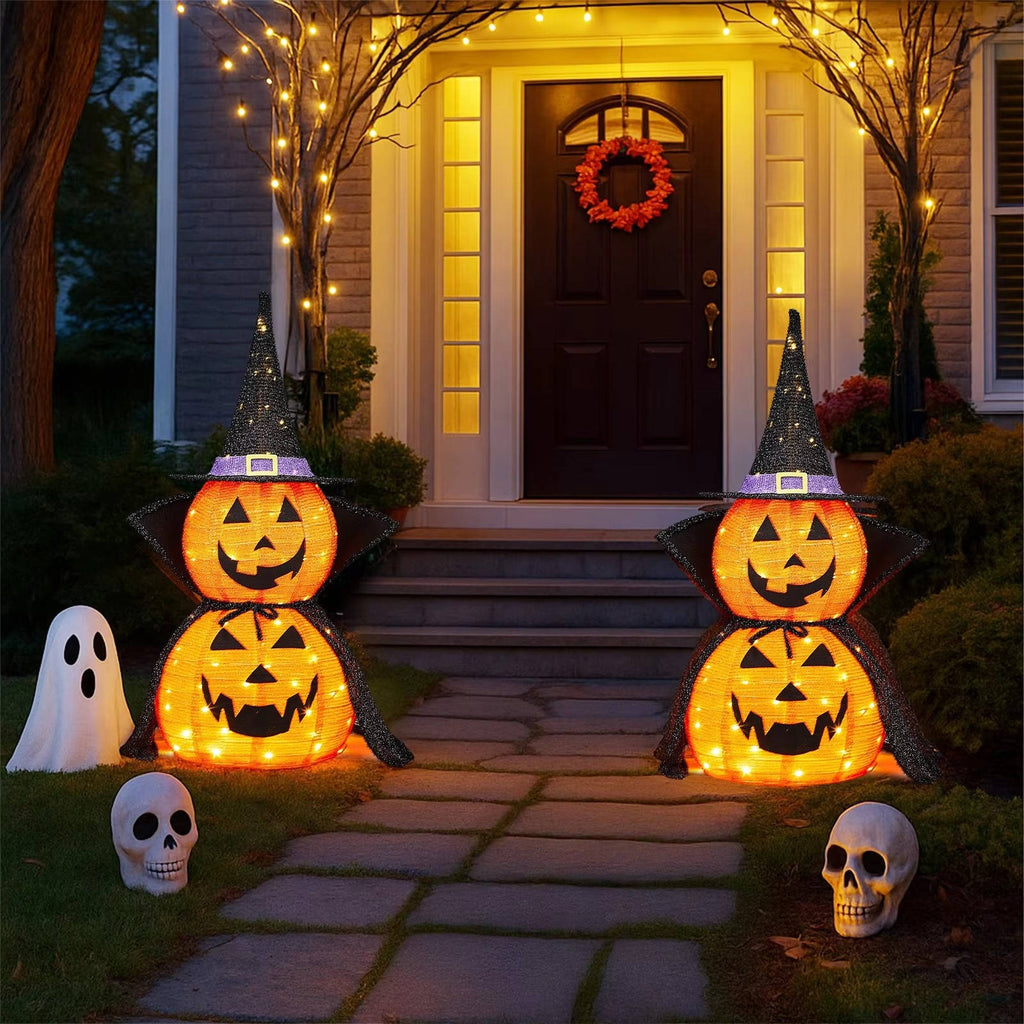 3ft Light-Up Halloween Pumpkin Decorations