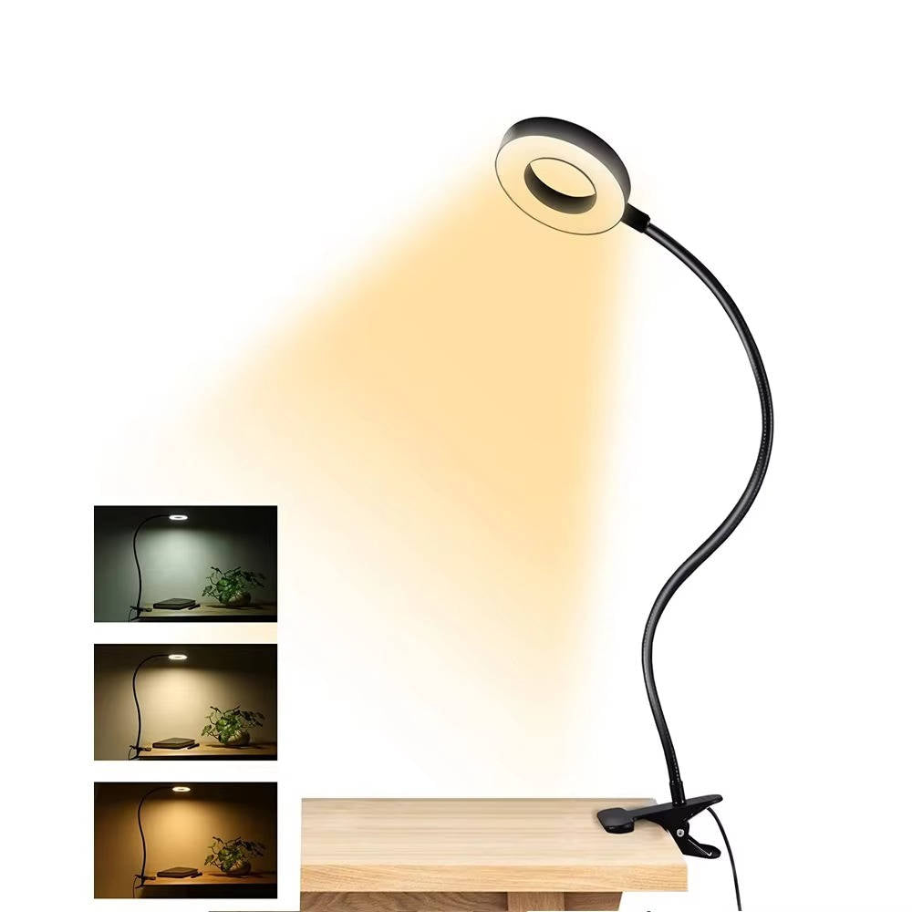 Clamp-On Adjustable Desk Lamp