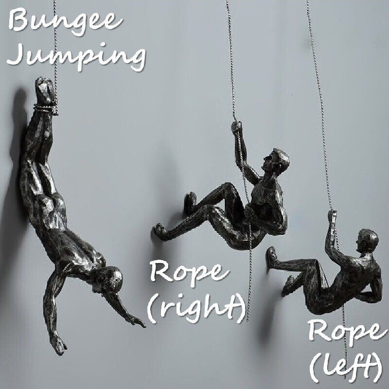 Climbing Figure Wall Sculpture