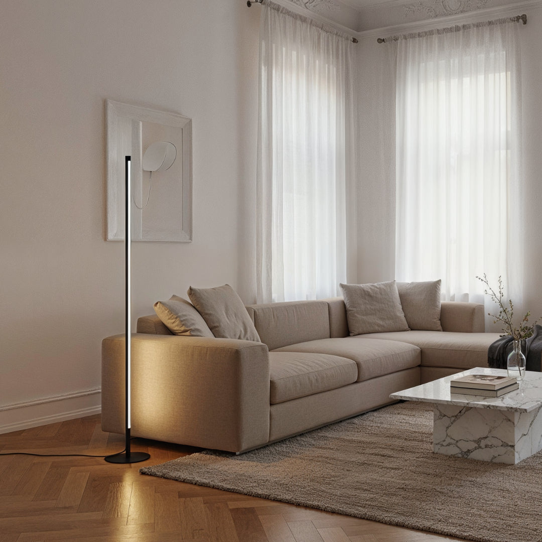 Selene Dimmable LED Floor Lamp – Elegant Aluminium Design with Adjustable Brightness