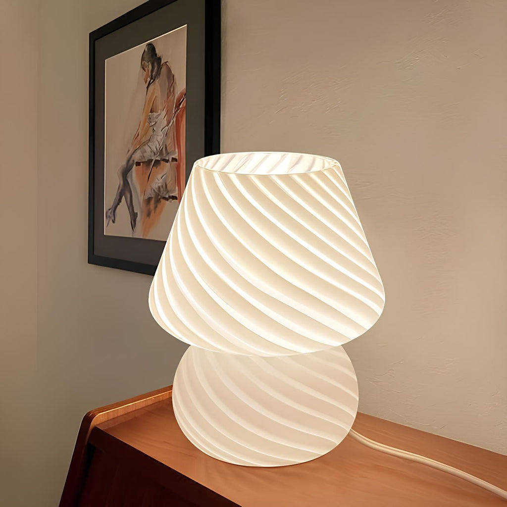 Vintage Glass Table Lamp