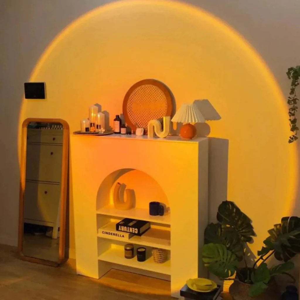 AuroraGlow Sunset Projector Lamp
