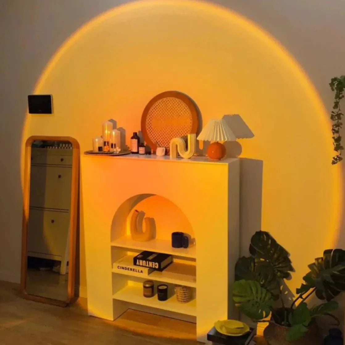 AuroraGlow Sunset Projector Lamp
