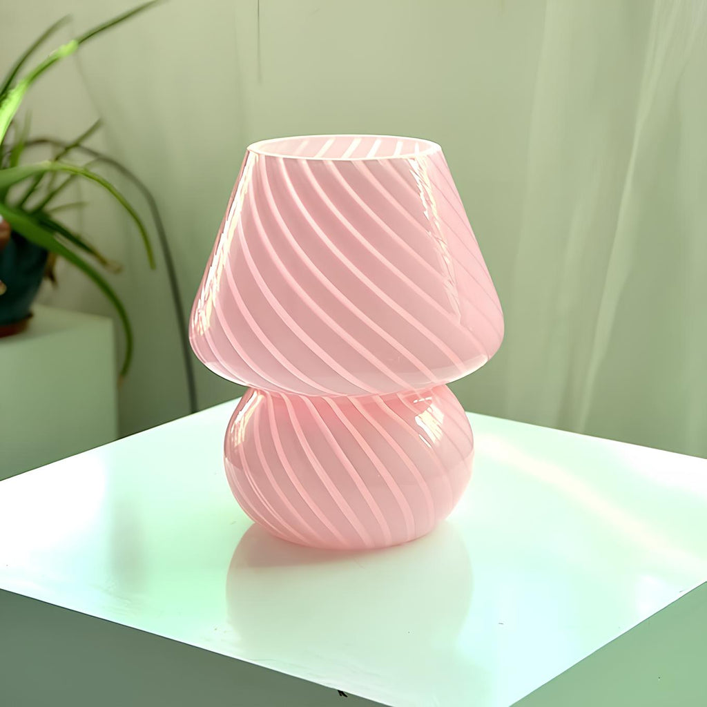 Vintage Glass Table Lamp