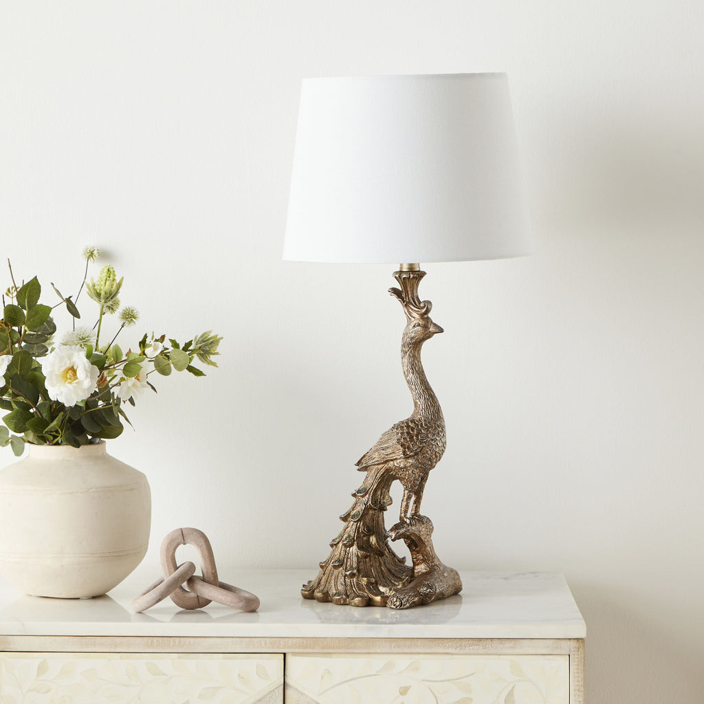 Peacock Sculptural Table Lamp