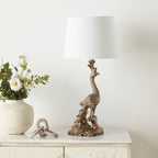 Peacock Sculptural Table Lamp