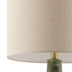 Hand-Painted Green Ceramic Table Lamp