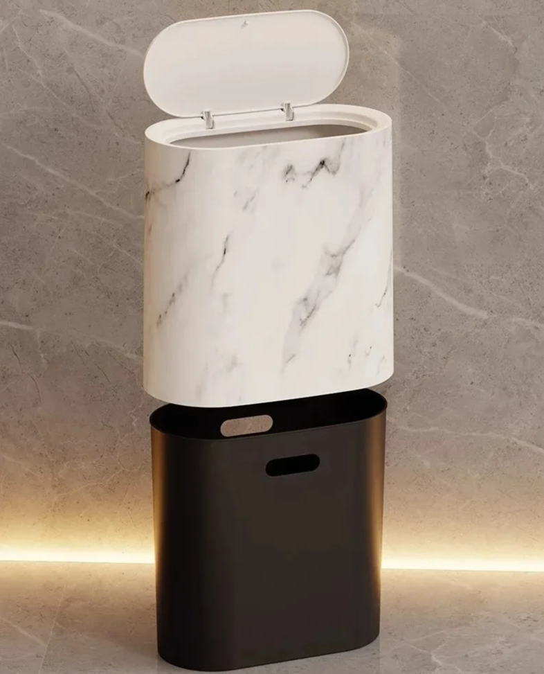 Nordic Marble Waste Bin