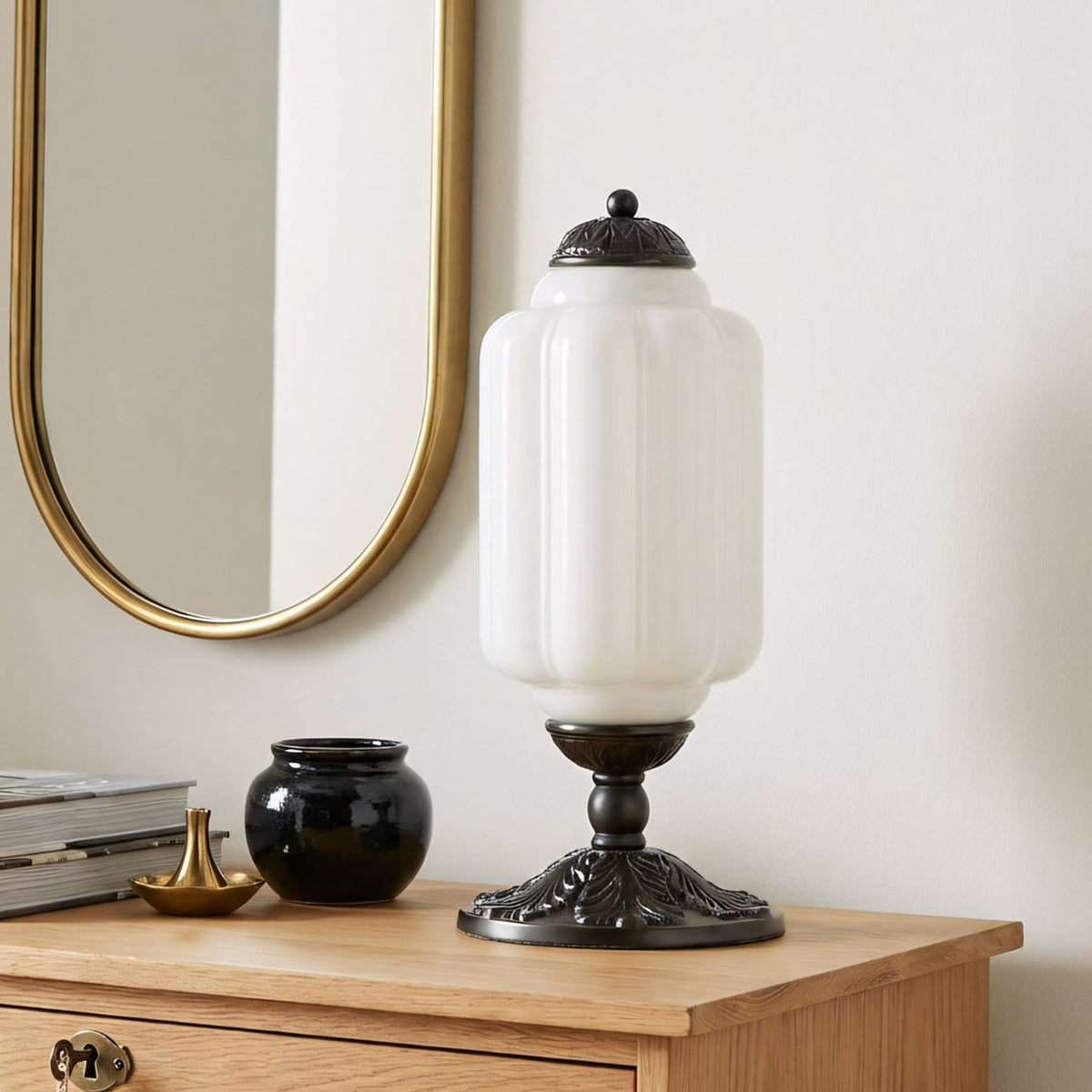 Eloise Textured Glass Table Lamp