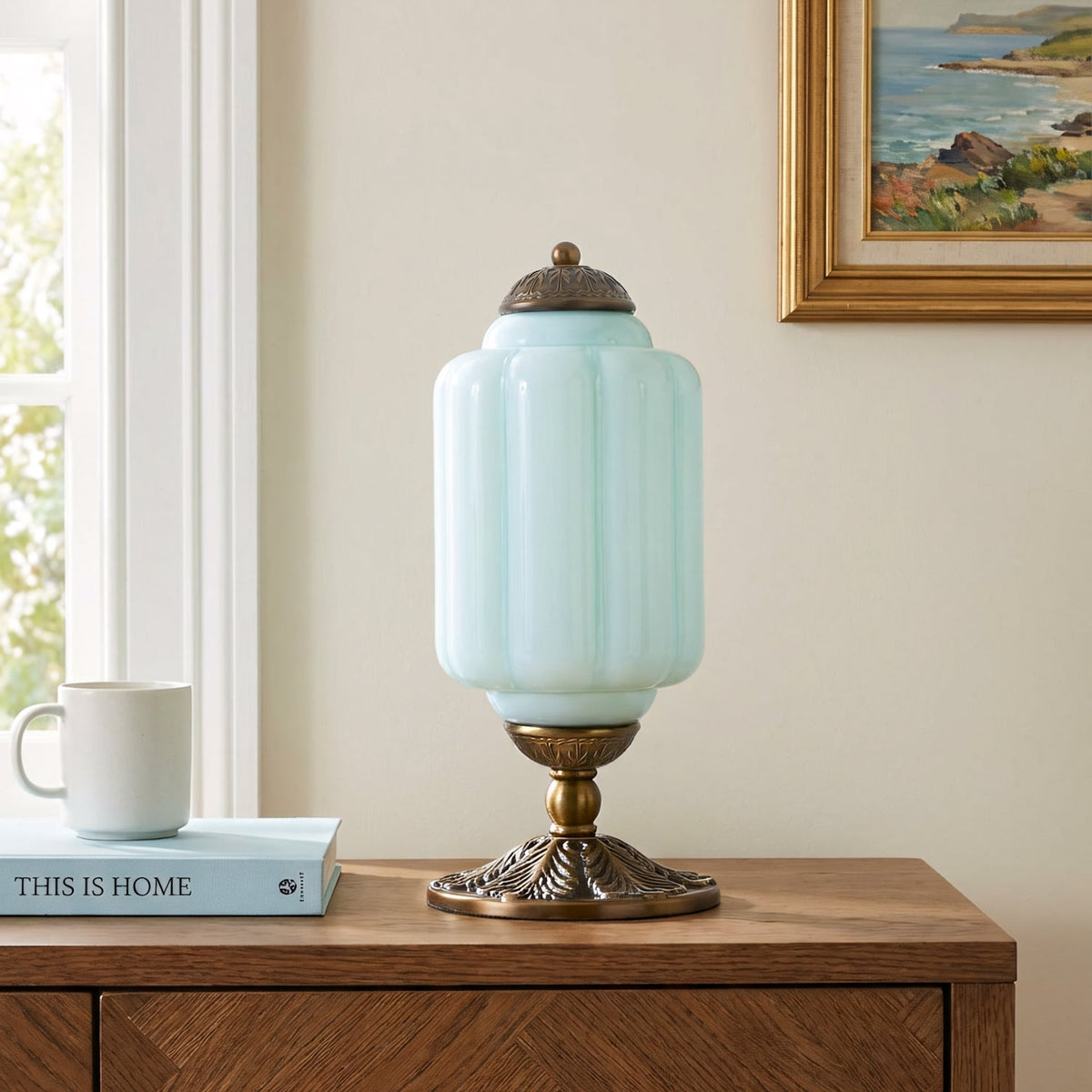 Eloise Textured Glass Table Lamp